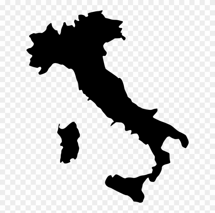 Italy Silhouette Computer Icons - Italy Map Clipart - Png Download
