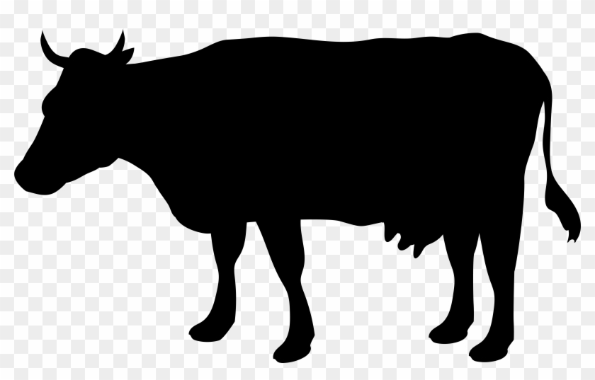 Cow Silhouette Png Clip Art Imageu200b Gallery Yopriceville - Silhouette Cow Clipart Png Transparent Png #563014