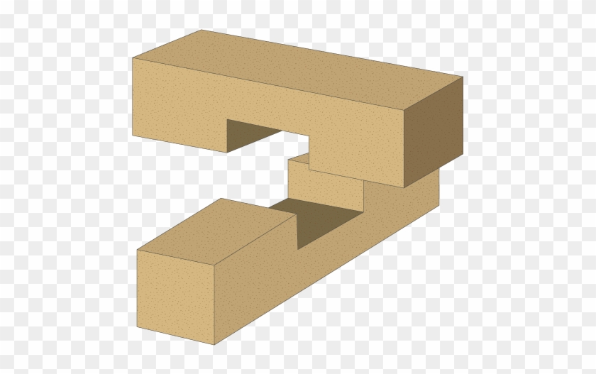 Half Lap Joint - Lap Joint Wood Clipart