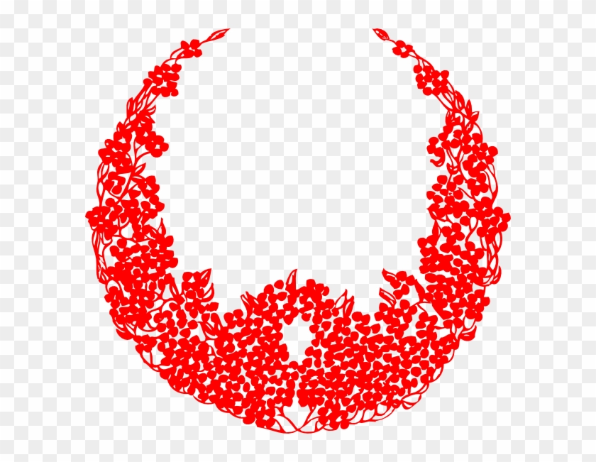 Christmas Wreath Pictures Clip Art - Red Wreath Circle Png Transparent Png #563662