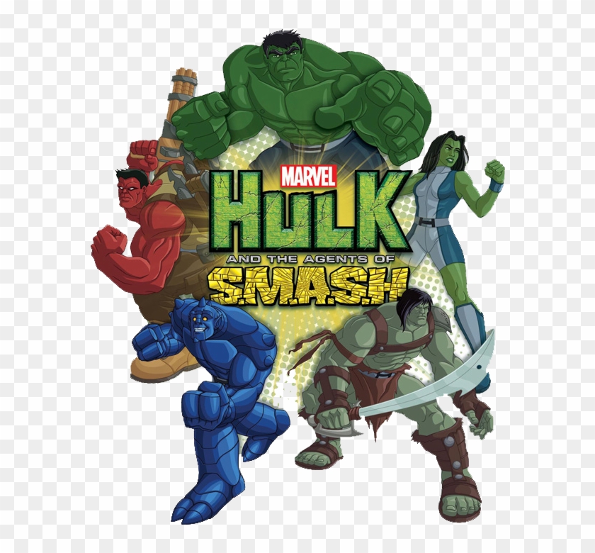Logo And The Agents Of Smash Hulk Clipart - Png Download