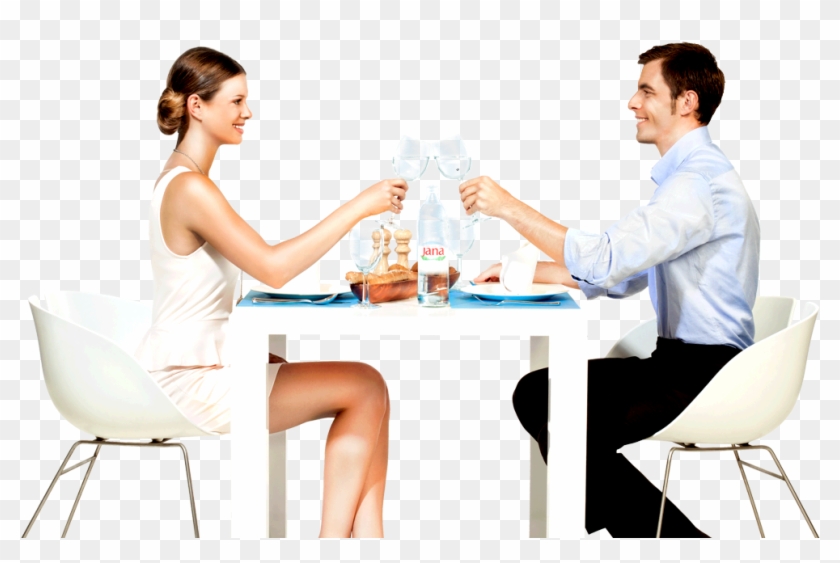 1077 X 615 16 - Eating At Table Png Clipart #564030