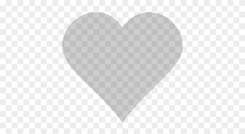 Instagram Like Button Png - Heart Grey Clipart #564335