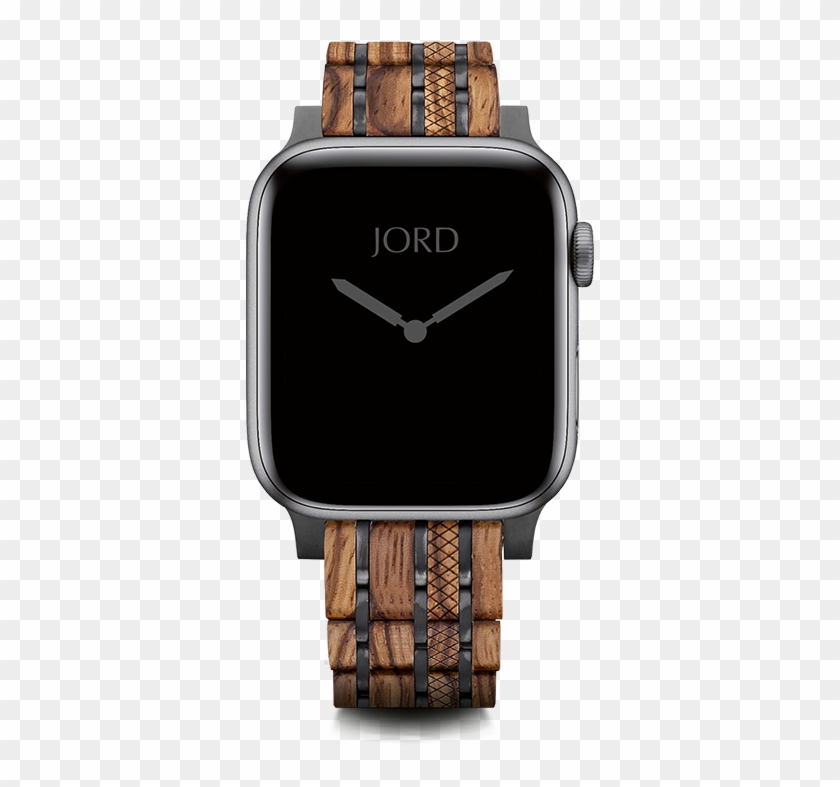 Zebrawood And Metal Apple Watch Band - Watch Bands Clipart #564436