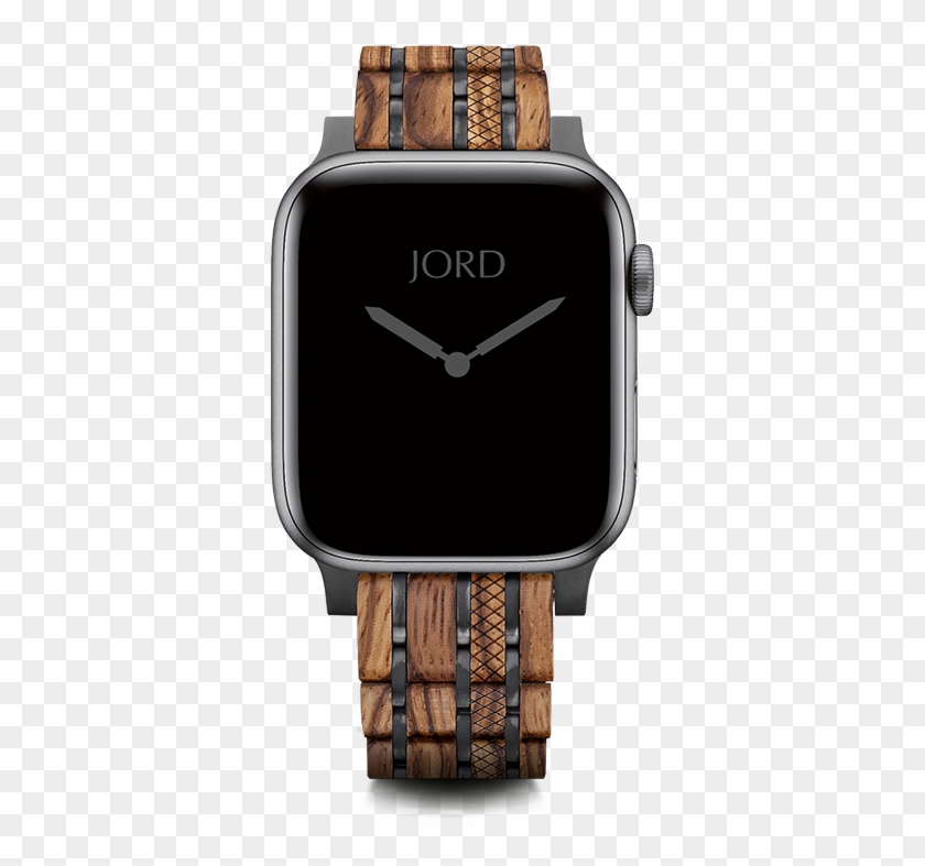 Zebrawood And Metal Apple Watch Band Watch Bands Clipart (564436