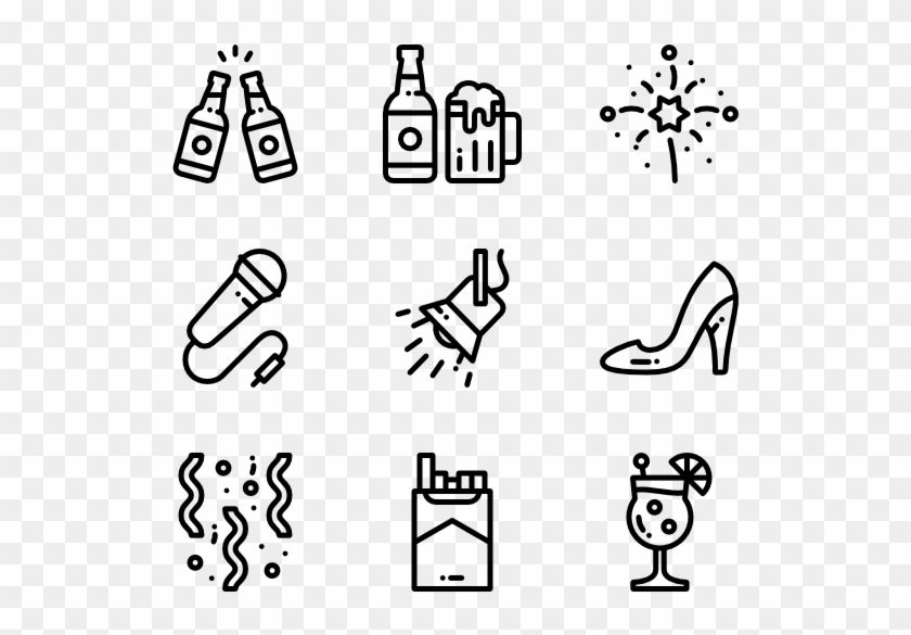 Night Party - Icon Night Party Clipart #564463