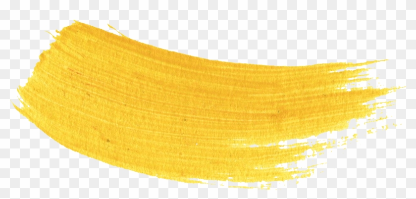 Yellow Paint Brush Strokes Free Clipart #564640
