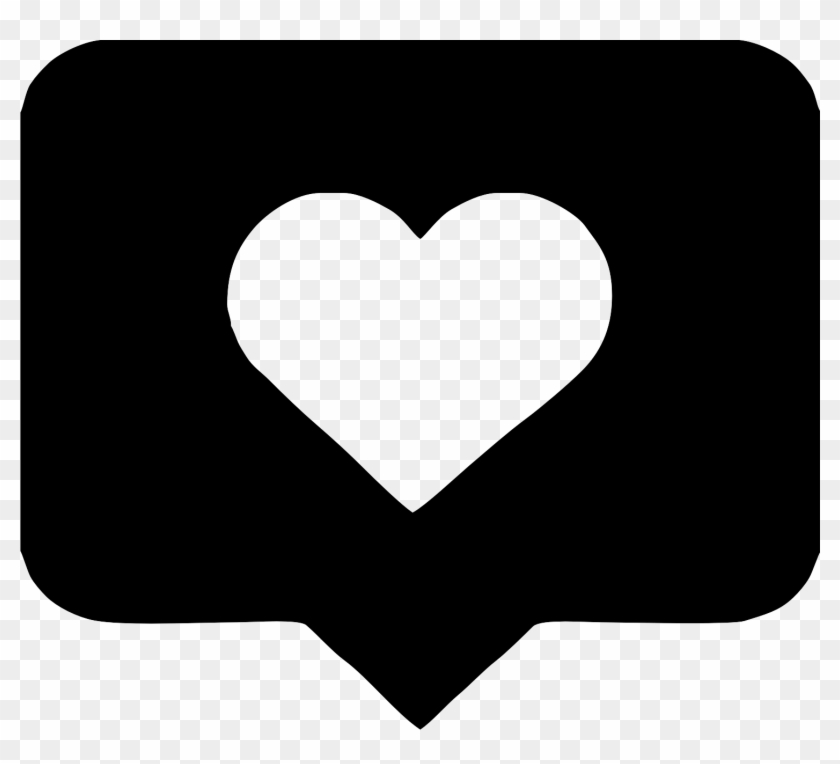 Heart Icons Notification - Instagram Button Icons Png Clipart #564647