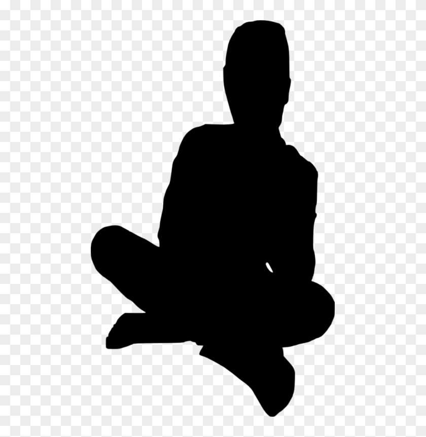 Free Png People Sitting Silhouette Png Images Transparent - Sitting Human Silhouette Png Clipart #564668