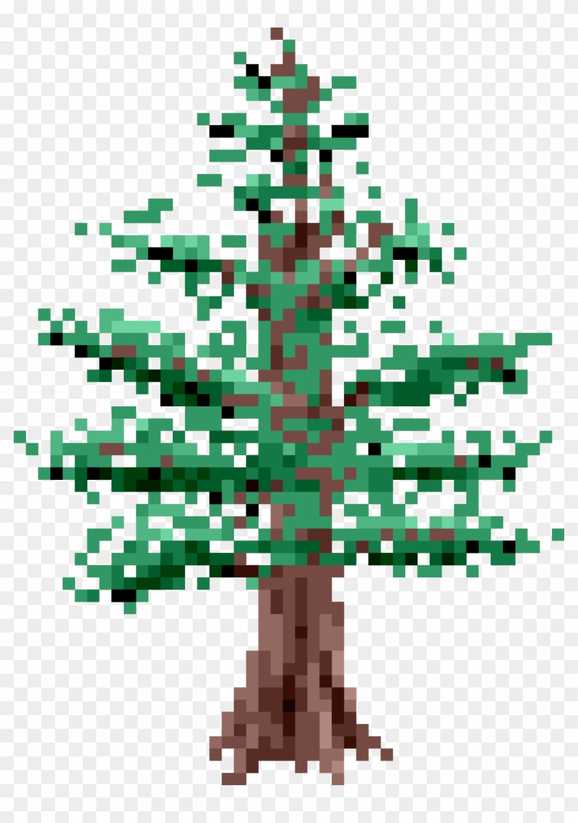 8 Bit Pine Tree - 8 Bit Tree Png Clipart