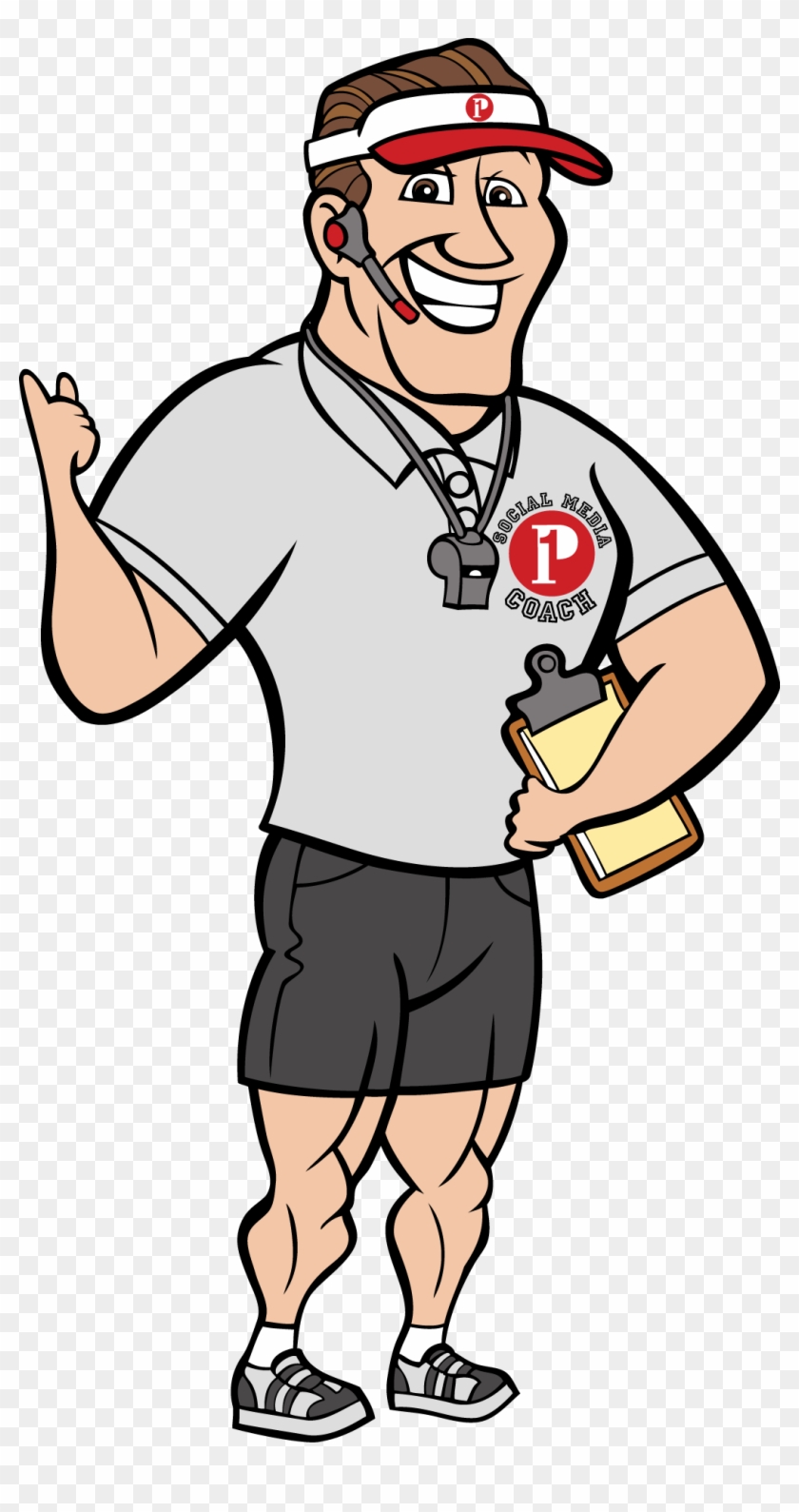 Pinterest For Business Made Easy - Coach Clipart Transparent Background - Png Download #565233