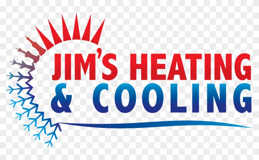 Jim S Heating Cooling Air Conditioner Furnace Repair - Heating And Cooling Logo Png Clipart #565310