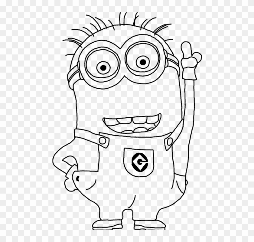Free Coloring Pages Of Jerry The Minion - One In A Minion Coloring Page Clipart