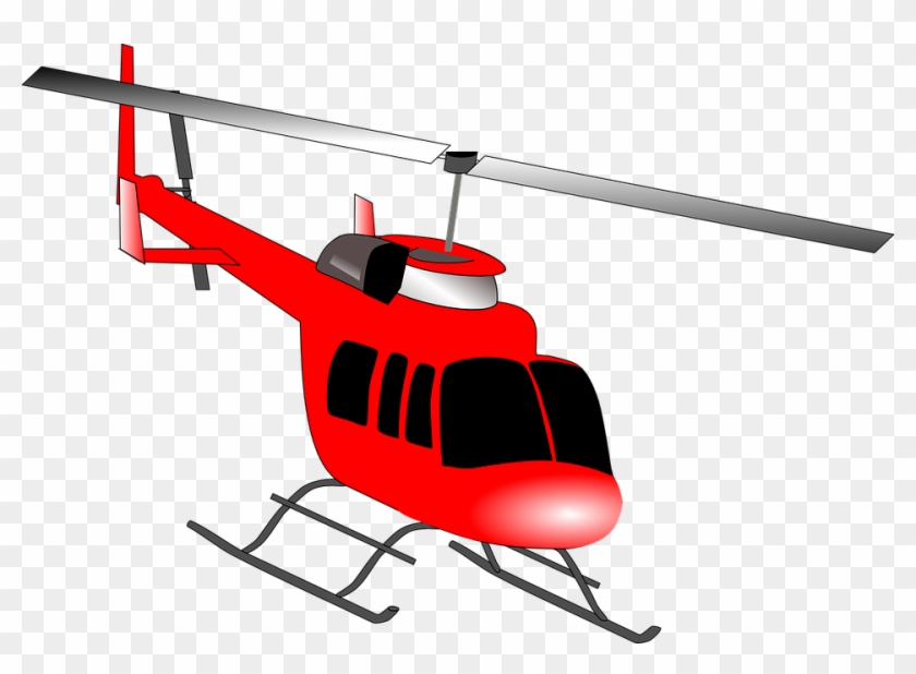 Red Helicopter Png Free Download - Helicopter Clipart Transparent Png