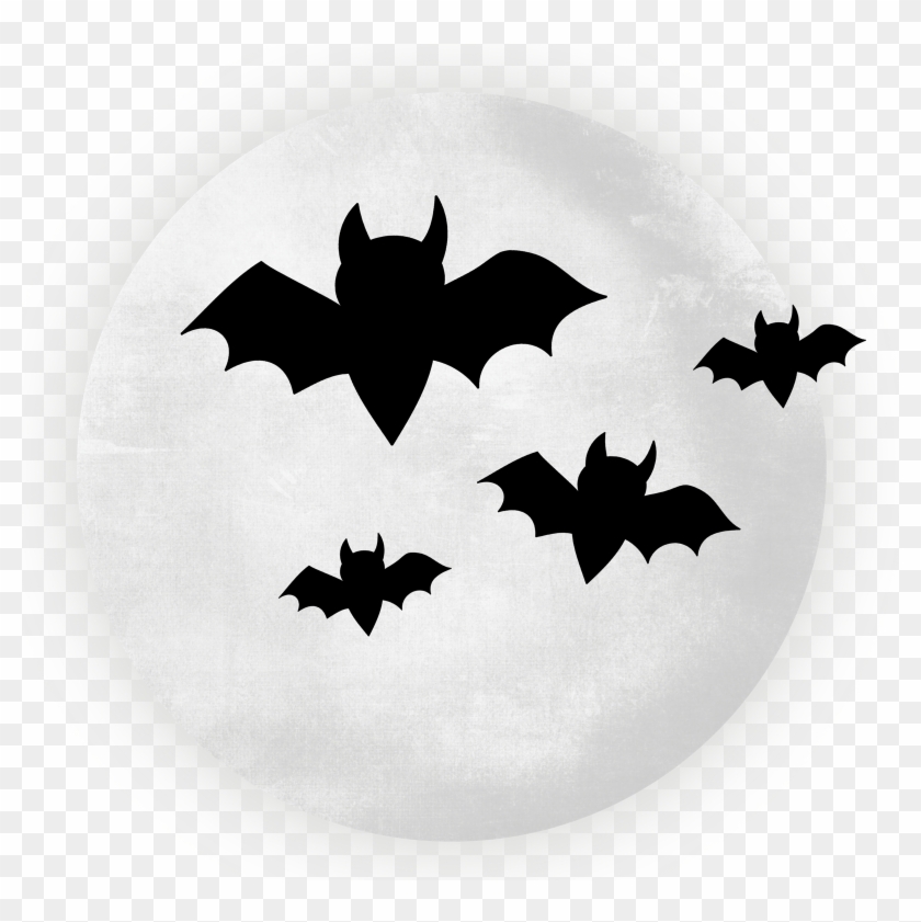 Halloween Bat Png Clipart - Emblem Transparent Png #565812