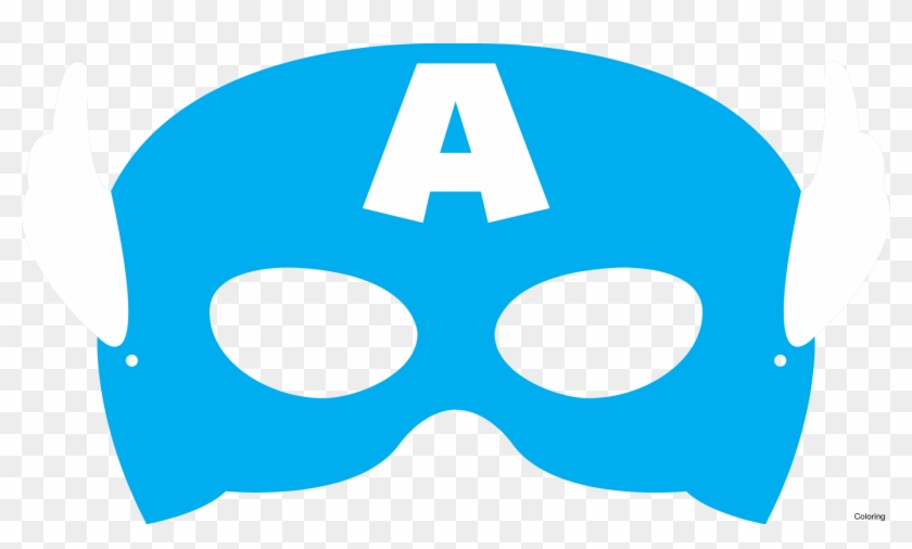 Captain America Mask Template Printable Clipart #566687