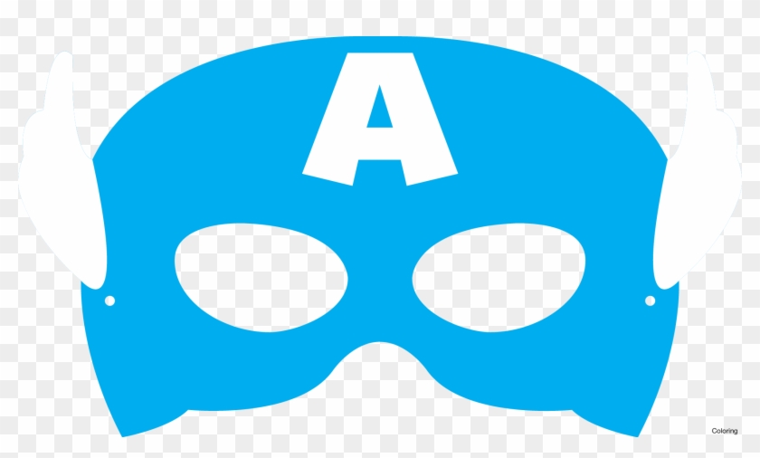 Captain America Mask Template Printable Clipart