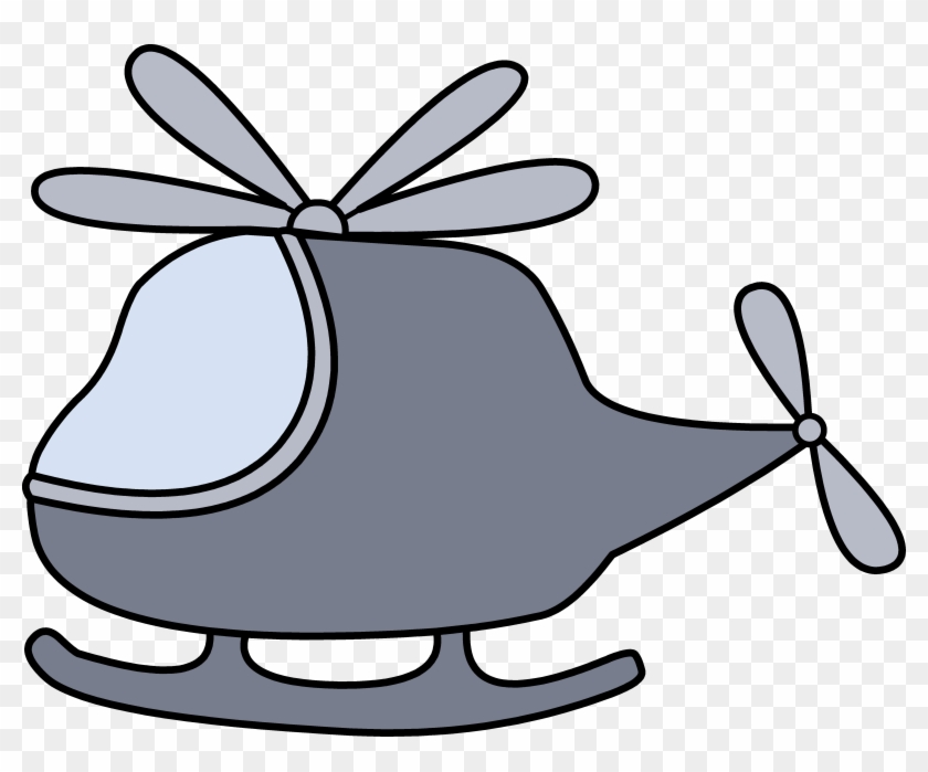 Graphic Freeuse Download Little Gray Free Clip Art - Helicopter Clipart - Png Download