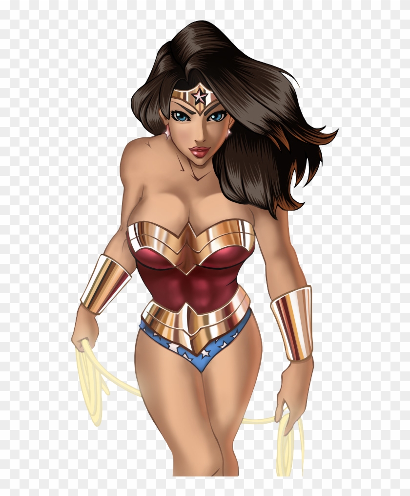 Wonder Woman W/ Lasso By Renders-graphiques - Wonder Woman Cartoon Hot Clipart