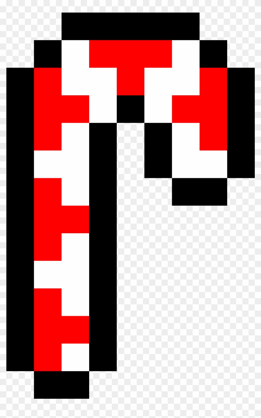 Candy Cane - Pixel Candy Cane Png Clipart (#566950) - PikPng