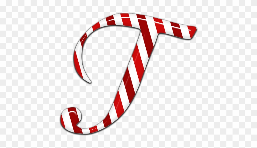 Candycane Letter T Text Candy 1488238 - Illustration Clipart