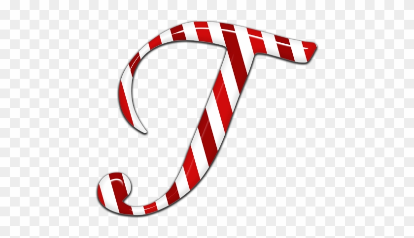 Candycane Letter T Text Candy 1488238 - Illustration Clipart #567301