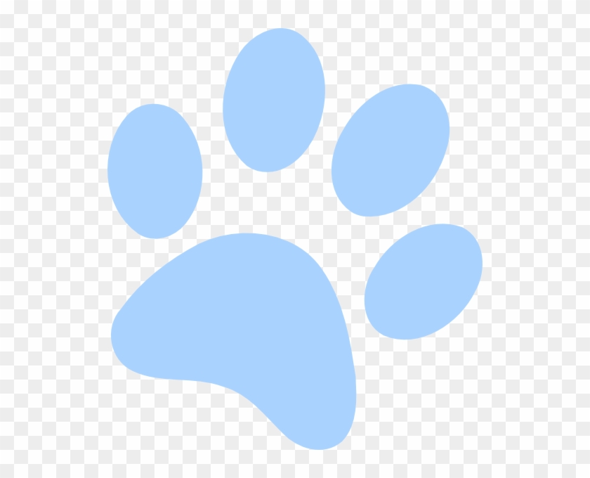 Blue Paw Print Svg Clip Arts 534 X 600 Px - Png Download