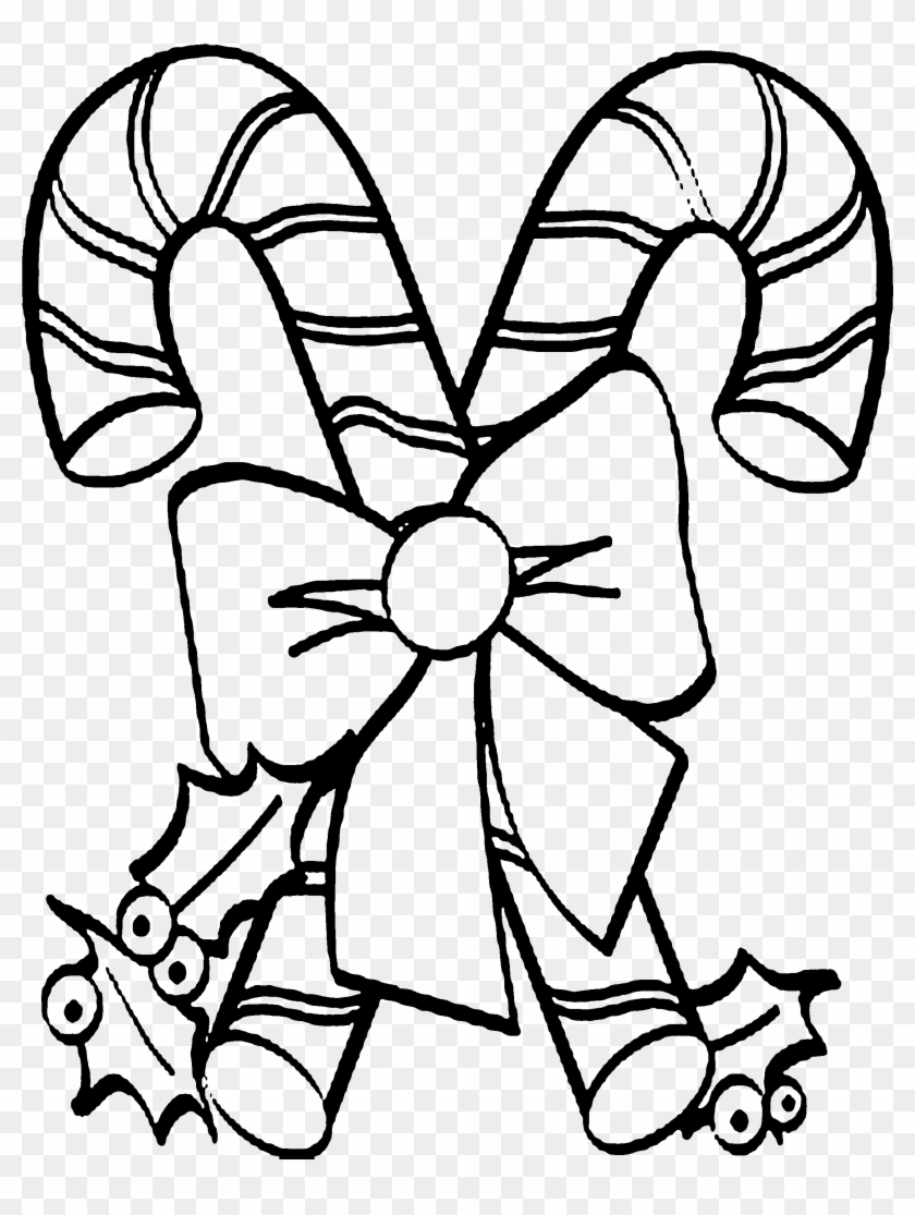 Simple Thanksgiving Candy Cane Coloring Pages 0 Christmas - Christmas Coloring Candy Cane Clipart