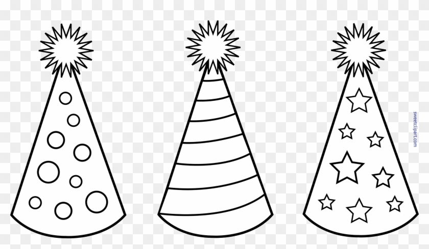 Clip Art Hats Hd Image Ukjugs Org Birthday Set - Birthday Hat Clipart Black And White - Png Download #567945