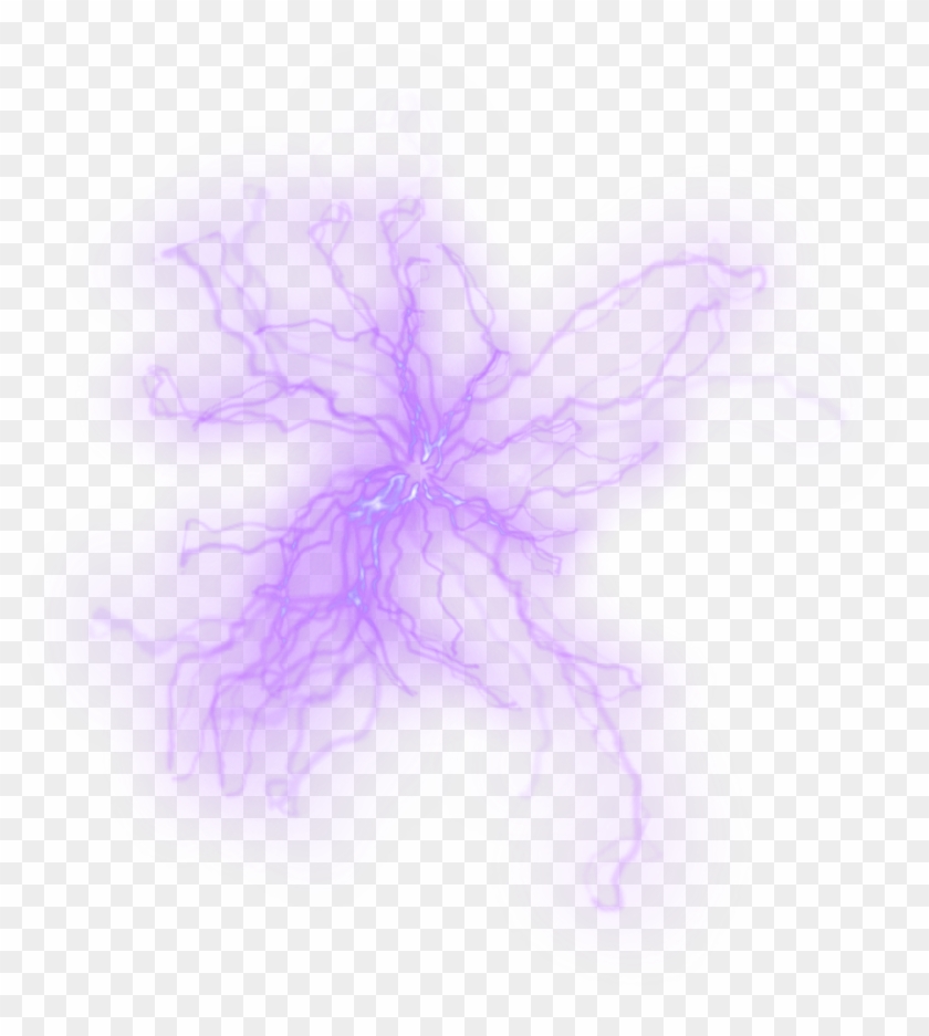 Electricity Transparent Png - Purple Lightning Transparent Background Clipart