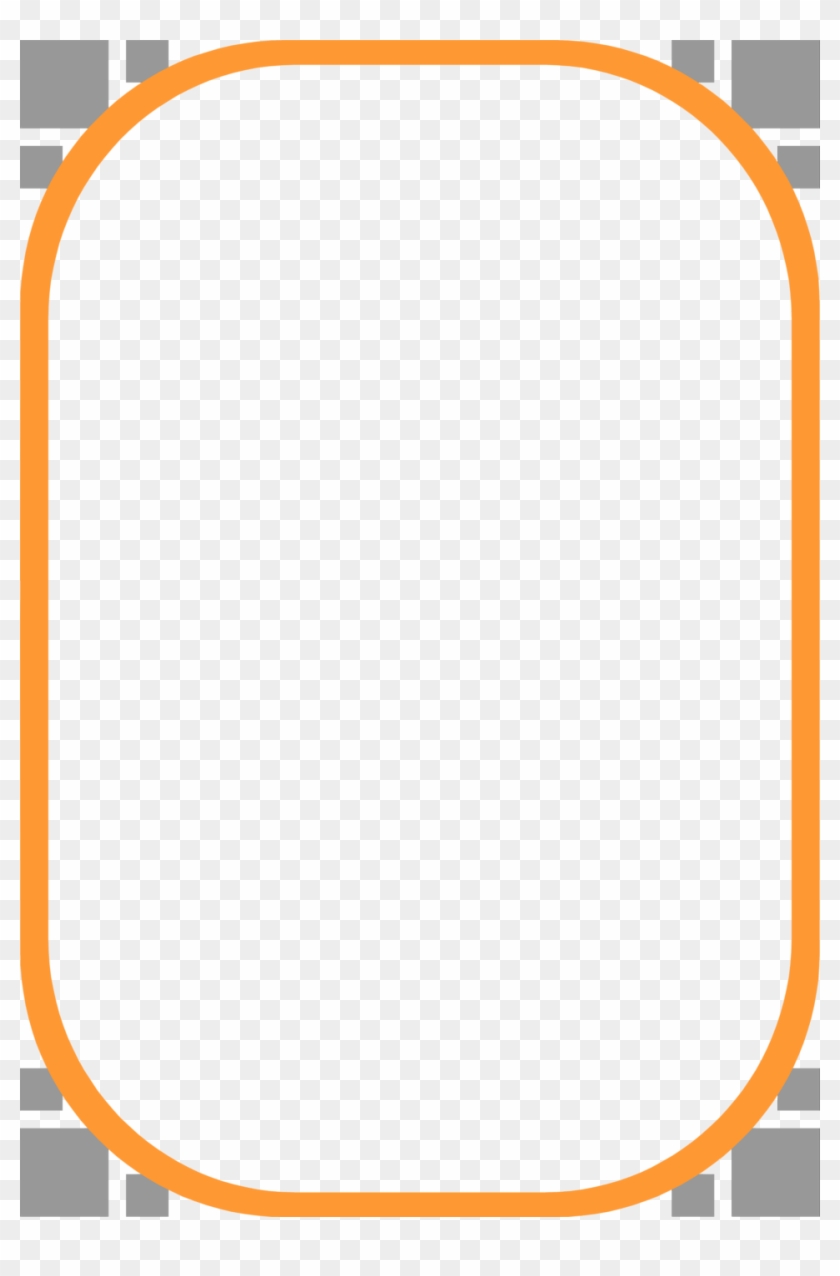 Clipart Frames Orange - Orange Border Clip Art - Png Download