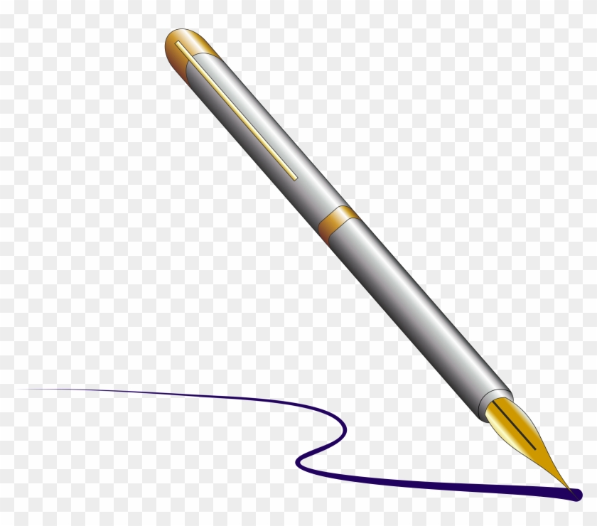 Pen Free Download Png - Pen On Paper Png Clipart