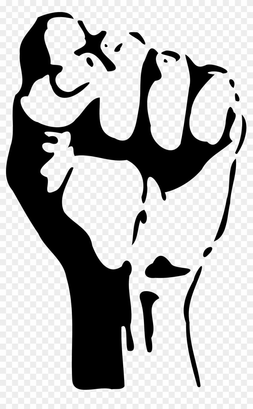Png Fist - Raised Fist Clipart #568457