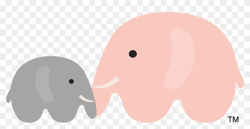 Baby And Mom Elephant Png Clipart