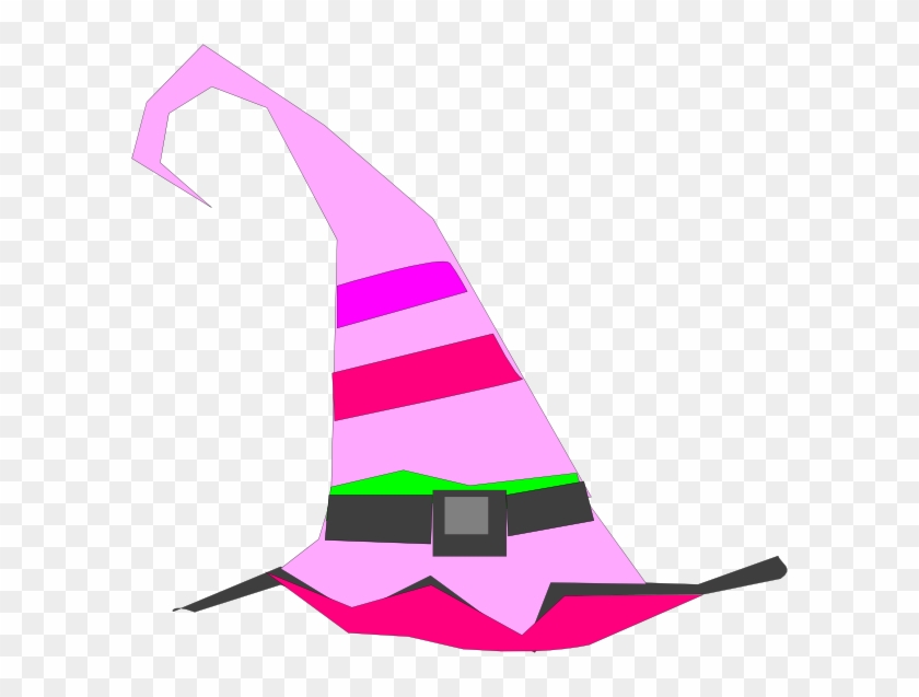 Pink Birthday Hat Clipart - Pink Witch Hat Clipart - Png Download #568905