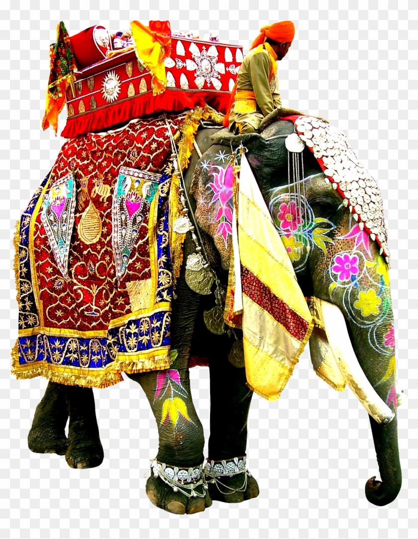 Decorated Indian Elephant Png - Indian Elephant Dressed Up Clipart