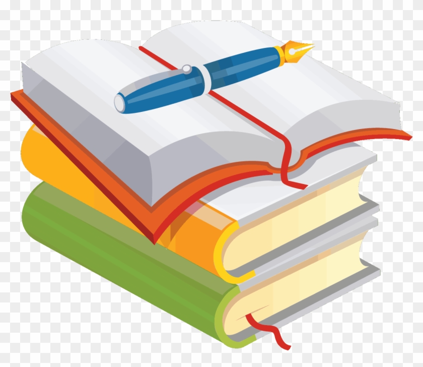 Books And Pen Png , Png Download - Books And Pen Clipart Transparent Png