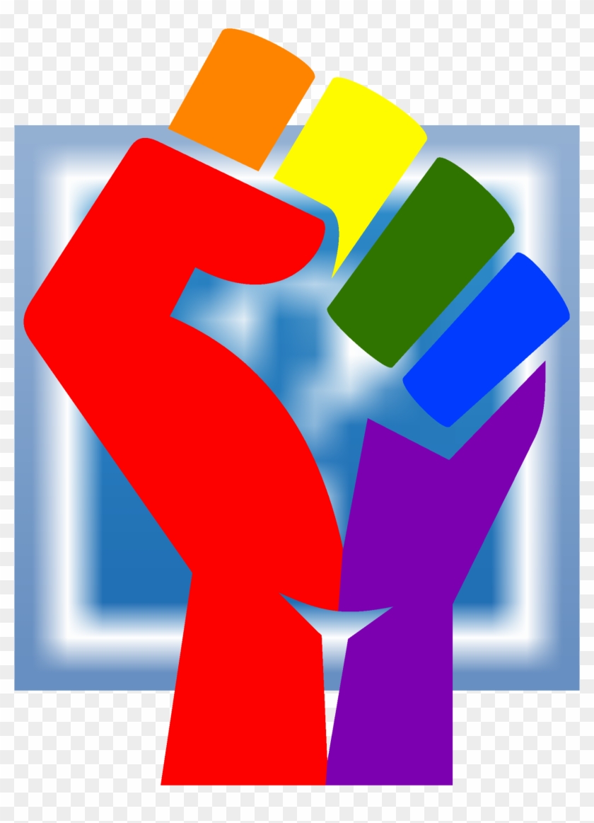 This Free Icons Png Design Of Rainbow Fist Clipart