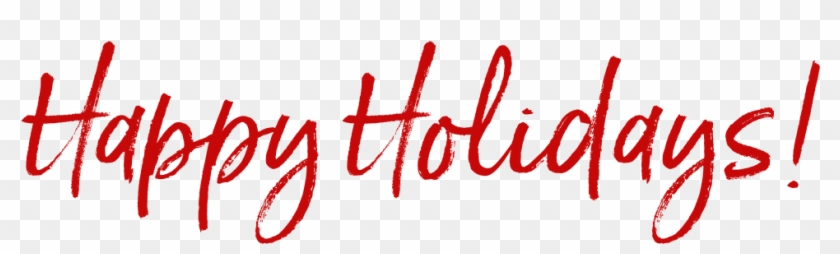 Happy Holidays Banner Png - Calligraphy Clipart