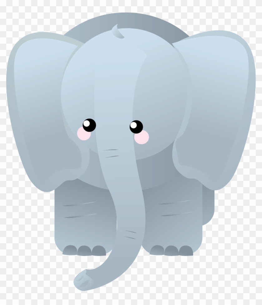 Svg Black And White Stock Clipart Baby Elephant - Sad Elephant Cartoon Png Transparent Png