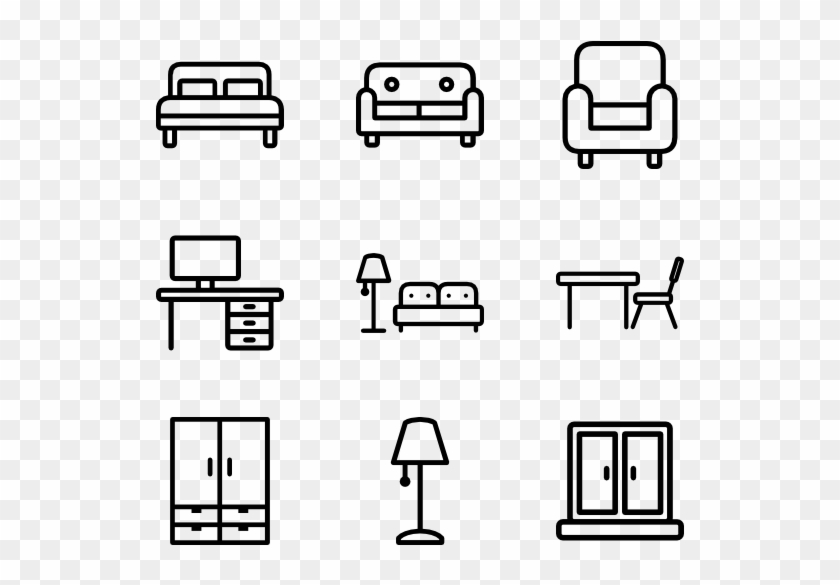 Home Living - Living Room Icon Free Clipart #569601
