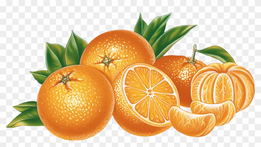 Orange And Mandarin - Png Free Clipart