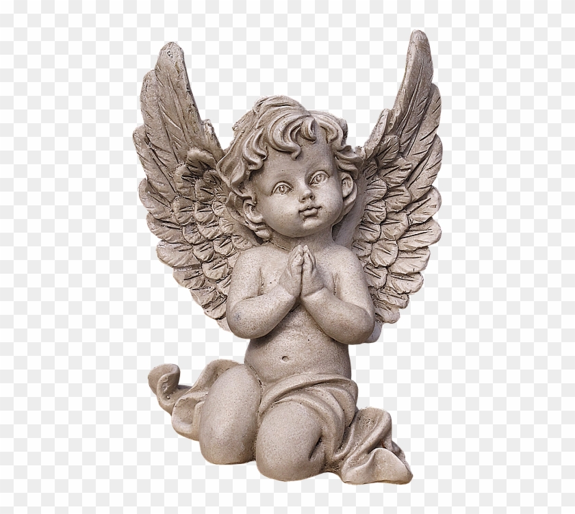 500 X 720 5 - Angel Baby Statue Praying Clipart #569987