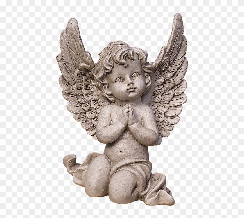 500 X 720 5 - Angel Baby Statue Praying Clipart