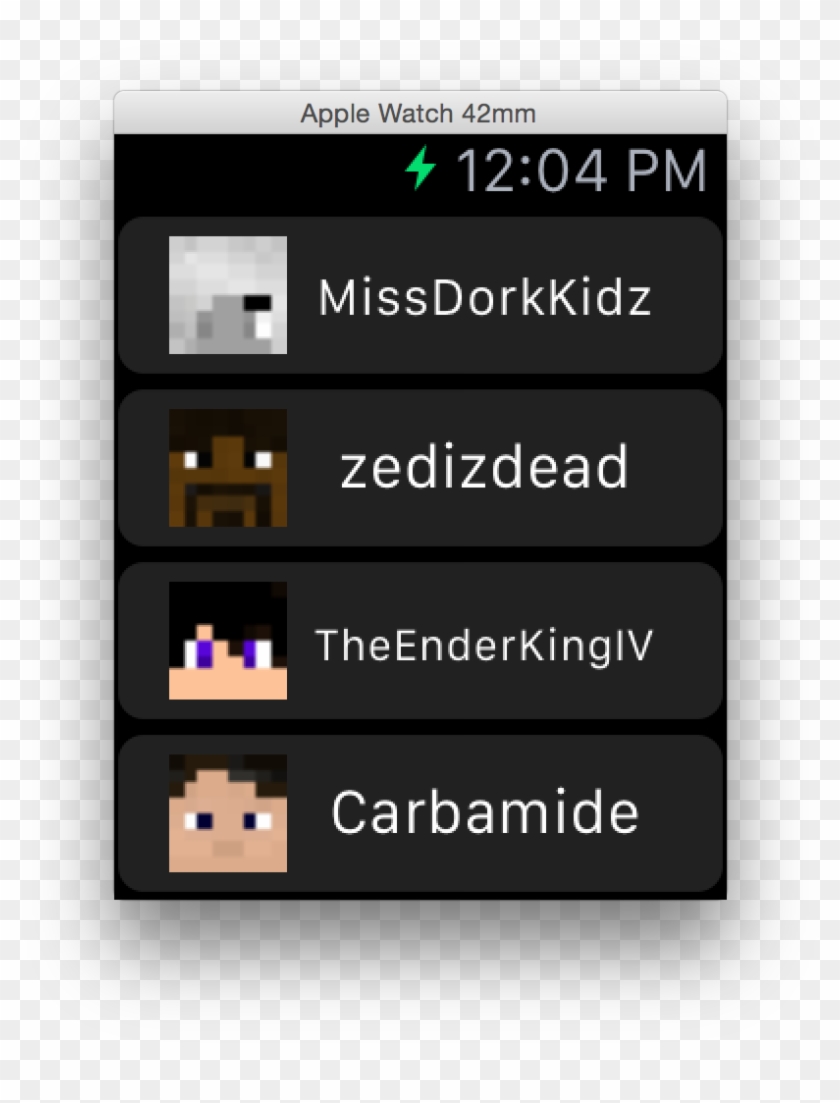Minecraft Modesty Apple Watch App - Koziol Clipart