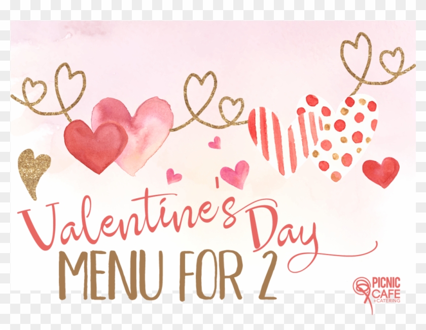 Valentines Day Menu For - Valentines Day Artsy Background Clipart