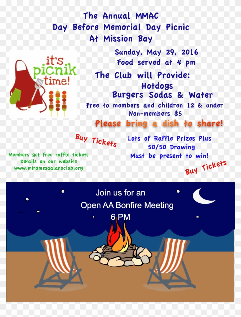2016 Memorial Weekend Picnic - Illustration Clipart