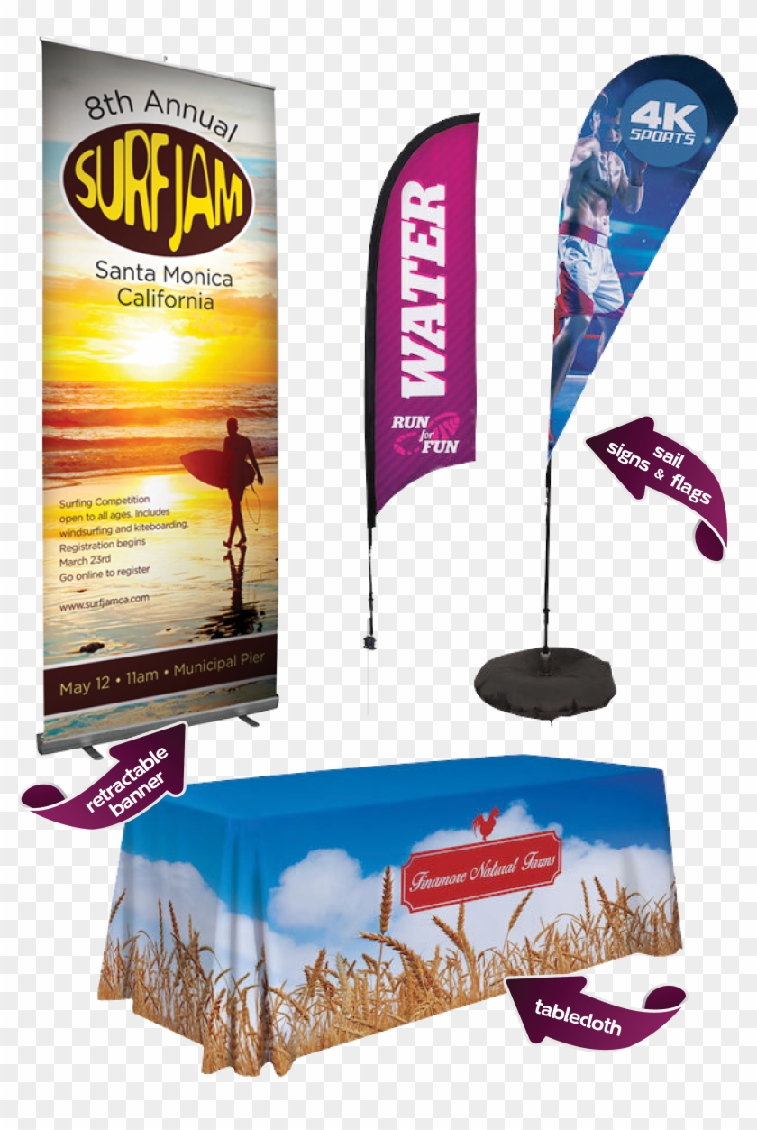 Retractable Banners, Flags, Table Clothes Clipart #5601766