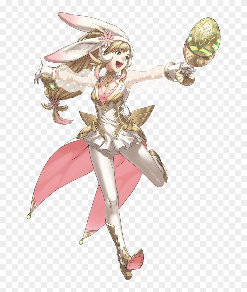 1girl Animal Ears Bangs Blonde Hair Breasts Bunny Tail - Fire Emblem Sharena Spring Clipart