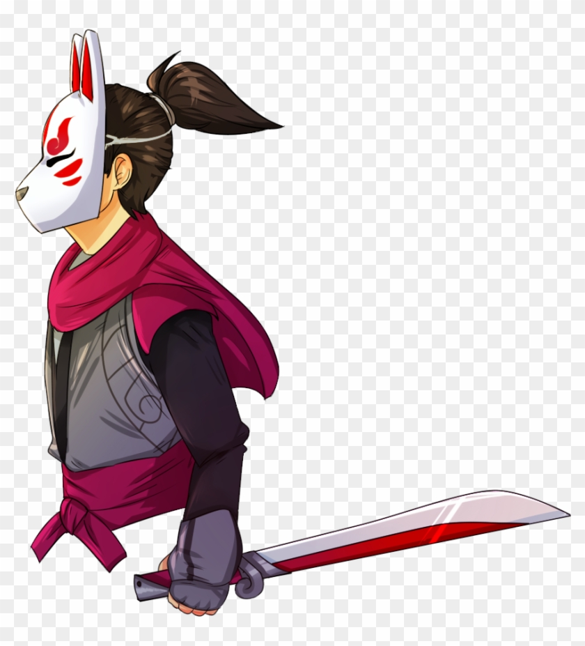 Brook - Brawlhalla Kitsune Hattori Clipart #5602282